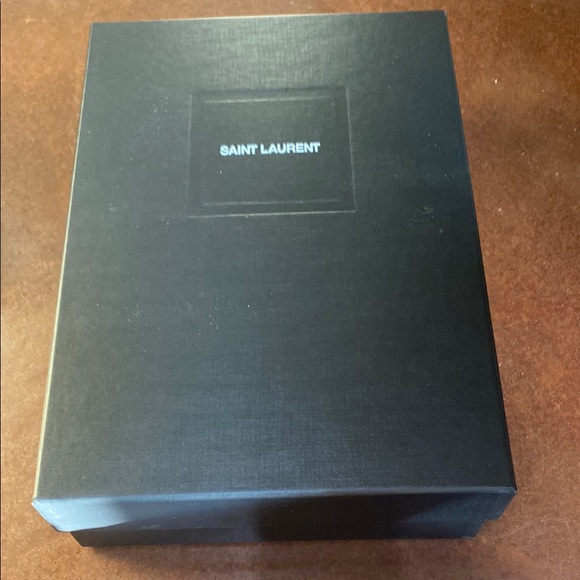 Yves Saint Laurent Leather Ankle Boots Black Size 12 - Picture 9 of 9